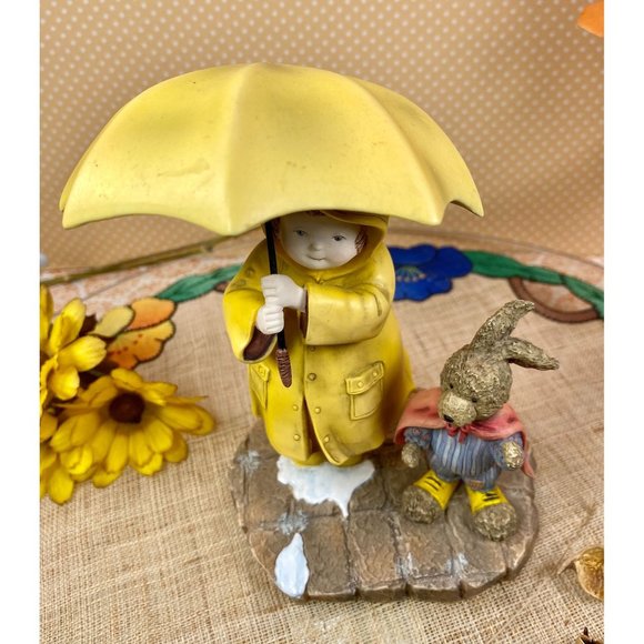 Special Friends "Sarah and Chester" Waiting in the rain #16, 1998, handpainted, - Picture 6 of 17